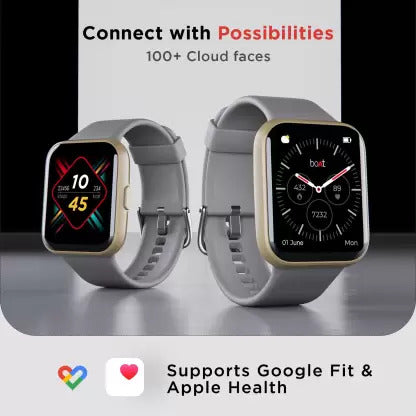 Grey Strap Bluetooth Calling, Voice Assistant and 1.69" HD Display Smartwatch