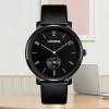 Harbor Black Dial Genuine Leather Strap Analogue Simple And Fashion Business Wrist Watch For Men