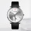 Slim Silver Men's Watch with Leather Strap – Classic Minimalist Design