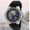 Harbor 9125 Black Pu Strap Multi Time Zone Analog-Digital Watch For Men