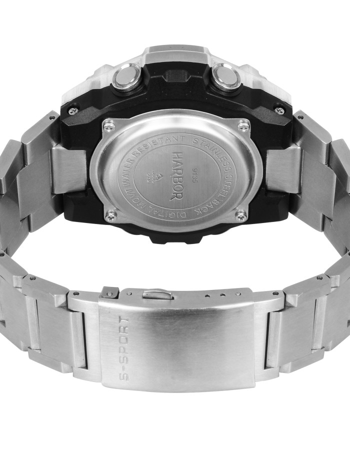 Harbor 9125 Stainless Steel World Time Watch For Men Harbor 9125 Stainless Steel World Time Watch For Men