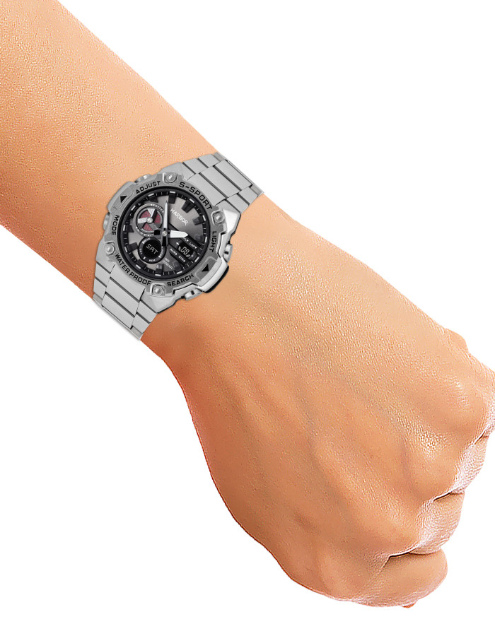 Harbor 9125 Stainless Steel World Time Watch For Men Harbor 9125 Stainless Steel World Time Watch For Men