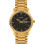 Gold Stainless Steel Strap Long Lasting IGP Plated Day and Date Wrist Watch for Men