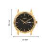 Gold Stainless Steel Strap Long Lasting IGP Plated Day and Date Wrist Watch for Men Gold Stainless Steel Strap Long Lasting IGP Plated Day and Date Wrist Watch for Men