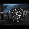 NAVIFORCE NF9089S Black Chronograph Stainless Steel Wristwatch For Men