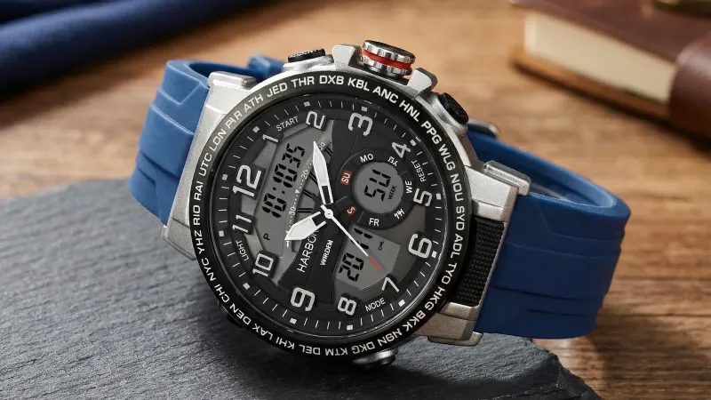 Why the Harbor 1001 Blue Silicone Strap Watch is Our #1 Best-Seller